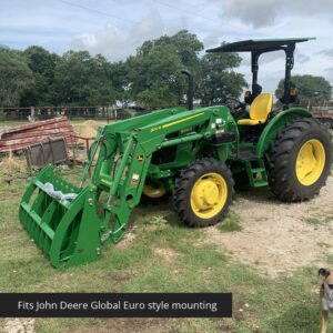 Scratch and Dent - 84" Grapple Rake Attachment Fits John Deere Global Euro Loaders - FINAL SALE