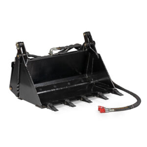 Scratch and Dent - 42" 4-In-1 Combo Mini Skid Steer Bucket w/ Teeth - FINAL SALE