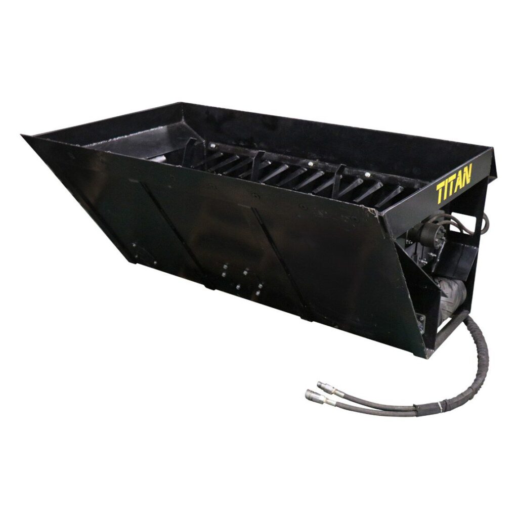 Scratch and Dent - 72" Side Discharge Bucket For Sand And Mulch - FINAL SALE