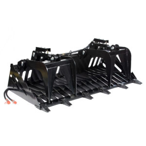 Scratch and Dent, Skeleton Rock Bucket Grapple Rake with Teeth | 82"