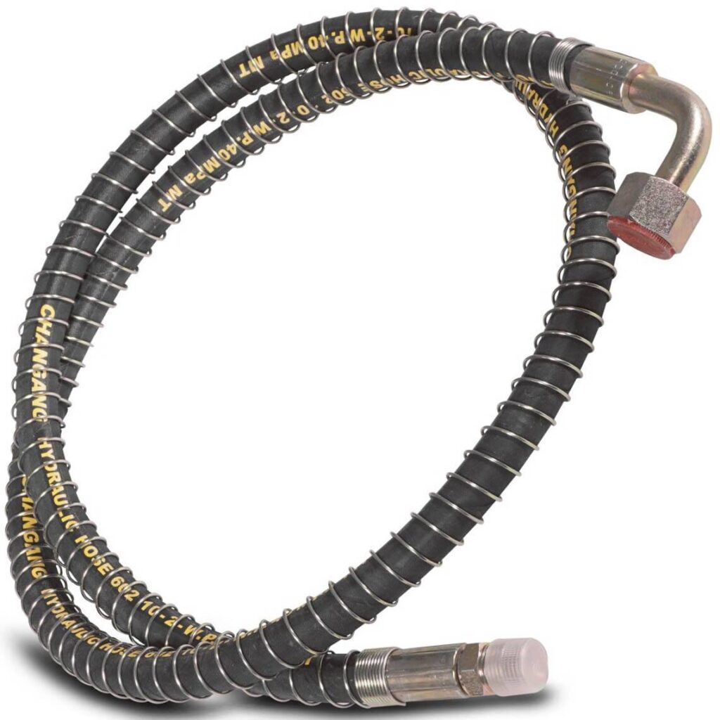 Scratch and Dent, 74" Hydraulic Bypass Hose For Backhoe Control Valves LW7A & LW6A