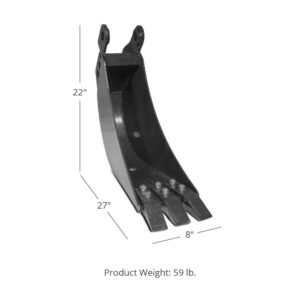 Scratch and Dent - 8" Backhoe Bucket - FINAL SALE