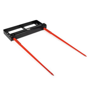 Dual Prong Hay Bale Spear Bucket Attachment