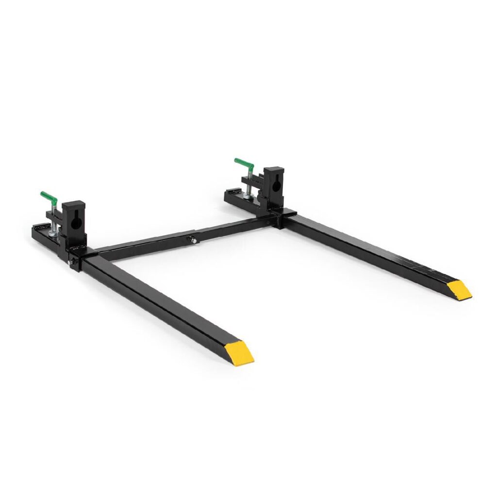 Scratch and Dent, Light-Duty Clamp-On Pallet Forks with Stabilizer Bar