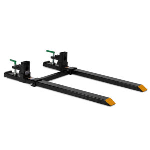 Scratch and Dent, Medium-Duty Clamp-On Pallet Forks with Stabilizer Bar