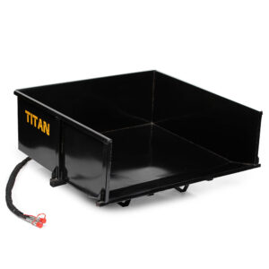 Scratch and Dent, 30 Cu. FT Quick Hitch Hydraulic Dump Box, Category 1, 3 Point