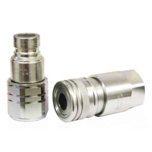 Scratch and Dent, 3/4" Flat Face Male and Female Hydraulic Coupler NPT