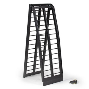 Scratch and Dent - 9 FT Aluminum Arched Motorcycle Ramp - FINAL SALE