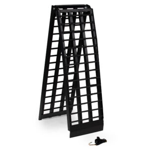 Scratch and Dent - 9 FT HD 4 Beam Aluminum Arched Motorcycle Ramp - FINAL SALE