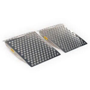 Scratch and Dent - 29" Aluminum Dual Punch Plate Shed Ramps - FINAL SALE