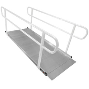Scratch and Dent - 8' Aluminum Wheelchair Entry Ramp Only - FINAL SALE